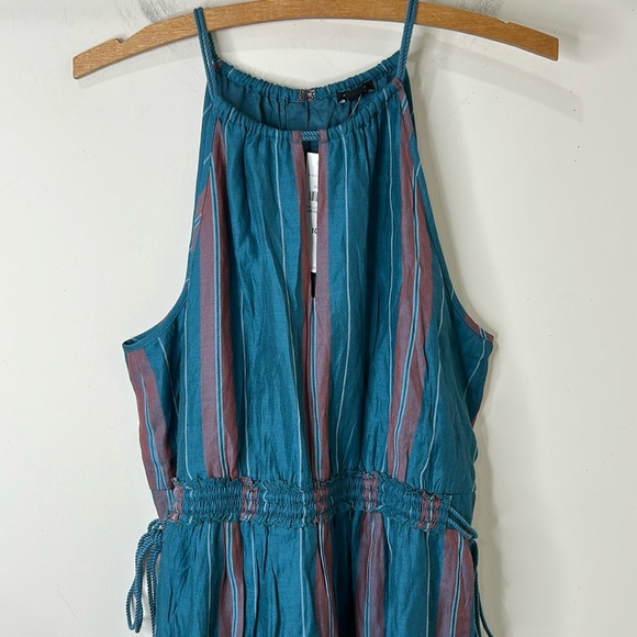 NWT ANN TAYLOR Teal Red Plaid Halter Dress Size 10 - Picture 16 of 16